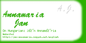 annamaria jan business card